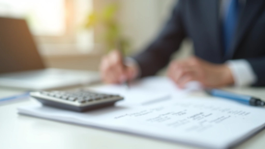 Taschenrechner und Finanzplan mit Darlehensberechnungen