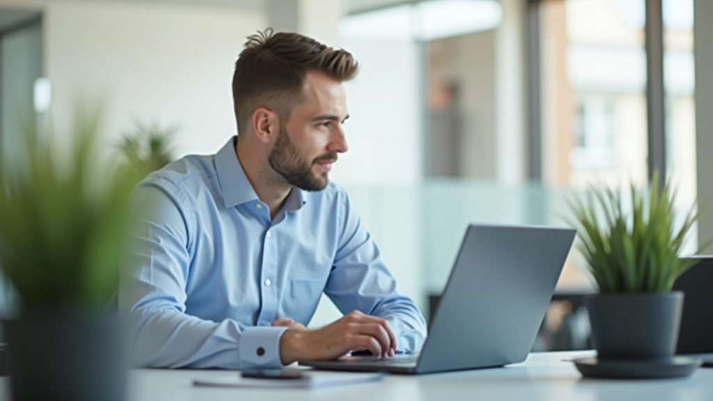 Junger Arbeitnehmer bei der Arbeit, symbolisiert Zielgruppe der Arbeitnehmersparzulage